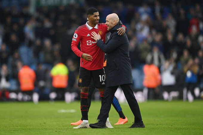 Ten Hag đang mãn nguyện vì phong độ của Rashford nhưng ông cần tìm ra người chia lửa với anh