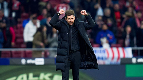 Atletico mở tiệc bàn thắng để tôn vinh Simeone