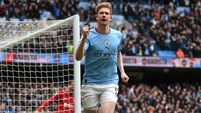 De Bruyne tỏa sáng với 1 bàn thắng và 1 đường kiến tạo