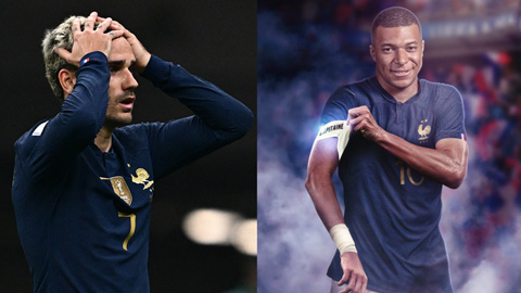 Griezmann tính từ giã ĐT Pháp sau khi Mbappe được trao băng đội trưởng