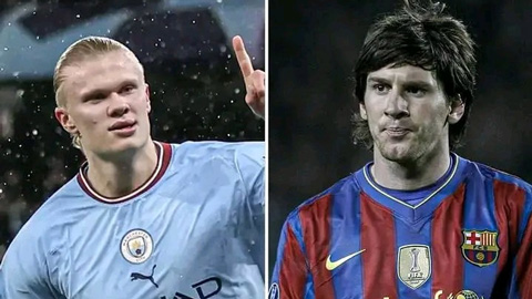 Pep gây ra phẫn nộ khi không cho Haaland phá kỷ lục của Messi