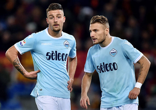 Lazio của đội trưởng Immobile thường thi đấu vất vả ở các cúp châu Âu