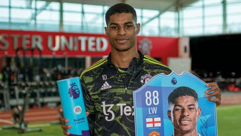 Rashford cân bằng kỷ lục xuất sắc nhất tháng trong 1 mùa của Salah