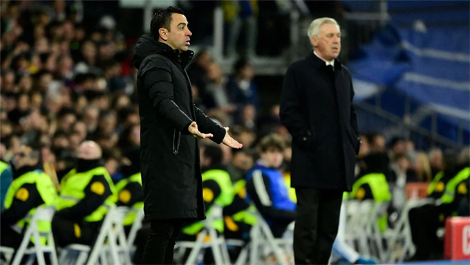 Xavi có thành tích đối đầu rất tốt với Ancelotti