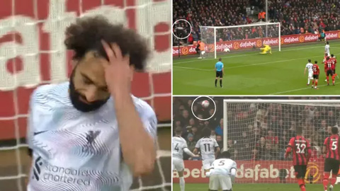 Salah có 'quả phạt đền tệ nhất mùa giải' khiến Liverpool thua Bournemouth