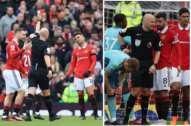 Trọng tài Taylor có nhiều tình huống ra quyết định bất lợi cho Man United