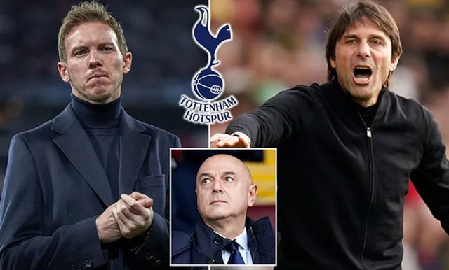 Nagelsmann sẽ sớm thay Conte tại Tottenham