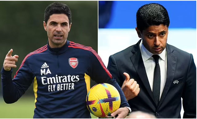 Arteta hiện nhận được sự quan tâm đặc biệt từ PSG