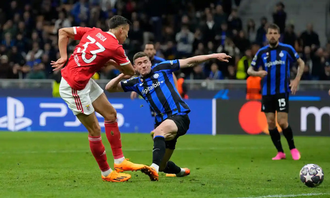 Benfica đã chơi quả cảm trước Inter