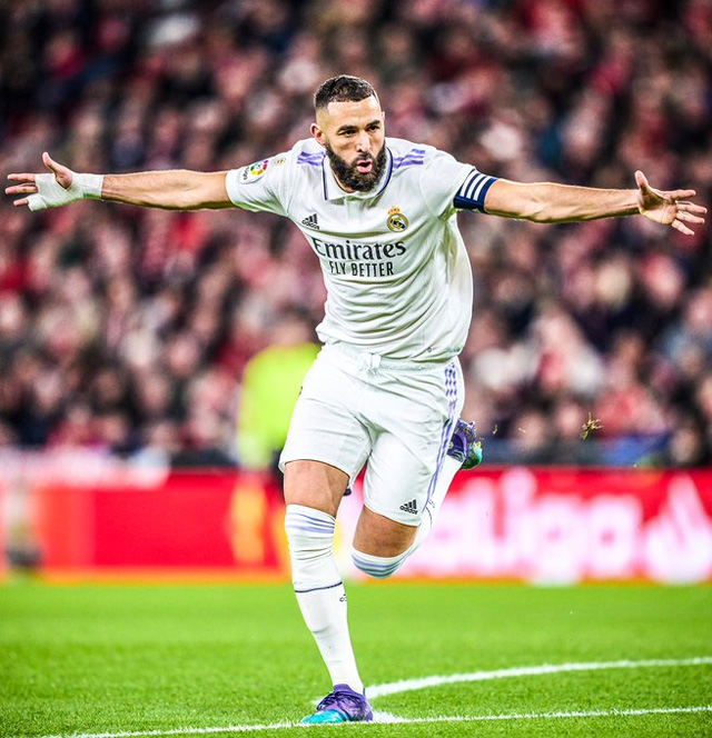 Benzema lập hat-trick ở trận Real Madrid vs Valladolid