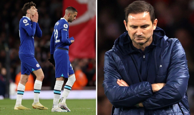 Lampard bất lực trong việc giải cứu Chelsea