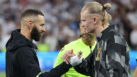 Gây thất vọng tại Bernabeu, hai chiến thần số 9 Benzema và Haaland sẽ toả sáng ở lượt về?