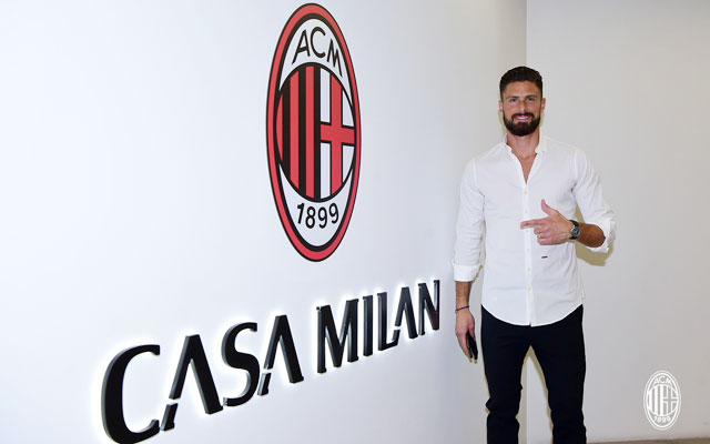 Olivier Giroud đã có 13 bàn thắng cho Milan ở mùa giải này