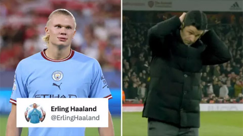 Haaland đăng dòng trạng thái 'bí ẩn' sau trận Arsenal bị Southampton cầm hoà