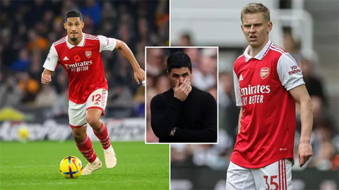 Arsenal nhận tin dữ: Zinchenko theo chân Saliba nghỉ hết mùa