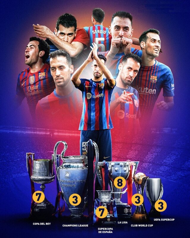 Di sản đồ sộ của Busquets ở Barca.