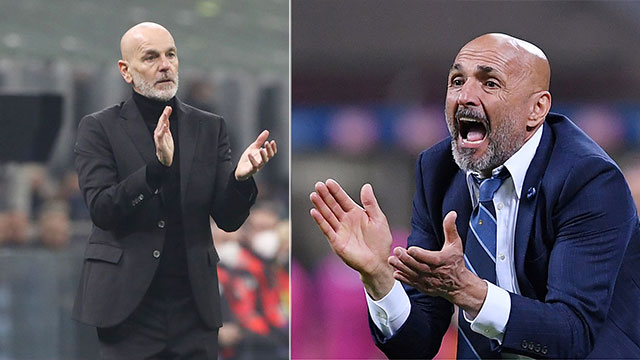 Giữa Pioli (trái) và Spalletti có những ân oán thú vị