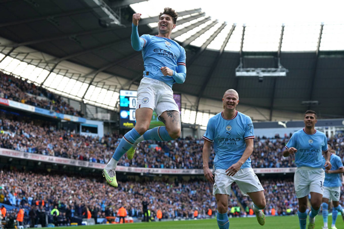 Stones càng đá càng hay ở giai đoạn cuối mùa cho Man City