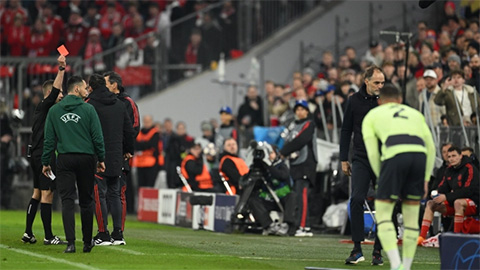 HLV Tuchel rời Champions League với tấm thẻ đỏ 