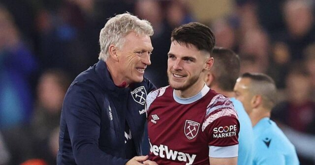 HLV David Moyes gửi lời cảm ơn tới cậu học trò Declan Rice.