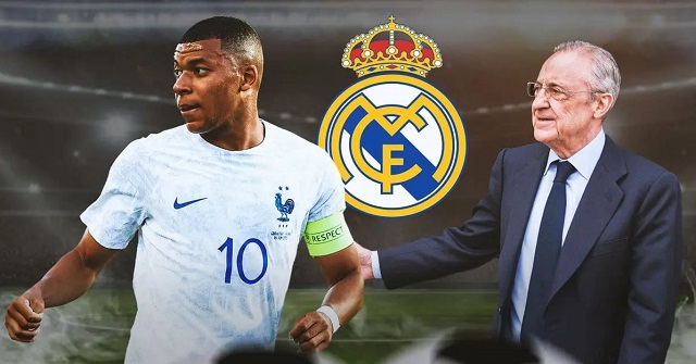 Florentino Perez (phải) tiếp tục tham vọng vơ vét những ngôi sao tầm cỡ thế giới