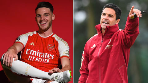 Đến Arsenal, Declan Rice tâng bốc đồng đội và HLV Arteta