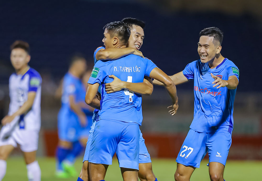 B.BD lần đầu biết đến chiến thắng ở V.League 2023 trước SLNA - Ảnh: Xuân Thủy