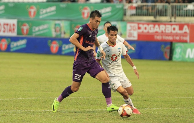 Tiền đạo Tiến Linh chỉ mới ghi đúng 1 bàn ở V.League 2023. Ảnh: Quốc An