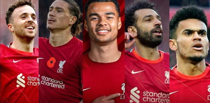 Liverpool có tới 5 lựa chọn chất lượng cho hàng công