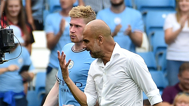 Sự phụ thuộc vào Man City thể hiện qua việc phải dùng sớm De Bruyne