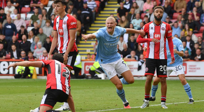 Một Man City hùng mạnh cũng không dễ bắt nạt được một tân binh như Sheffield United