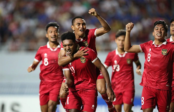 U23 Indonesia thắng thuyết phục U23 Thái Lan - Ảnh: AFF