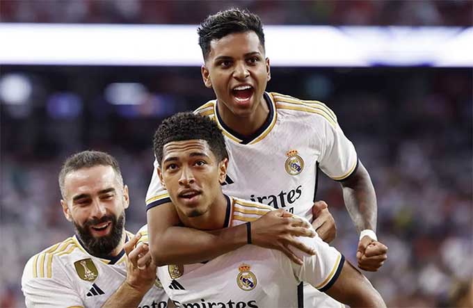 Bellingham đang tỏ ra rất có duyên ghi bàn, ngược hẳn với Rodrygo