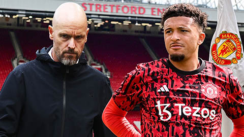 Ten Hag bực khi liên tục bị hỏi về Jadon Sancho