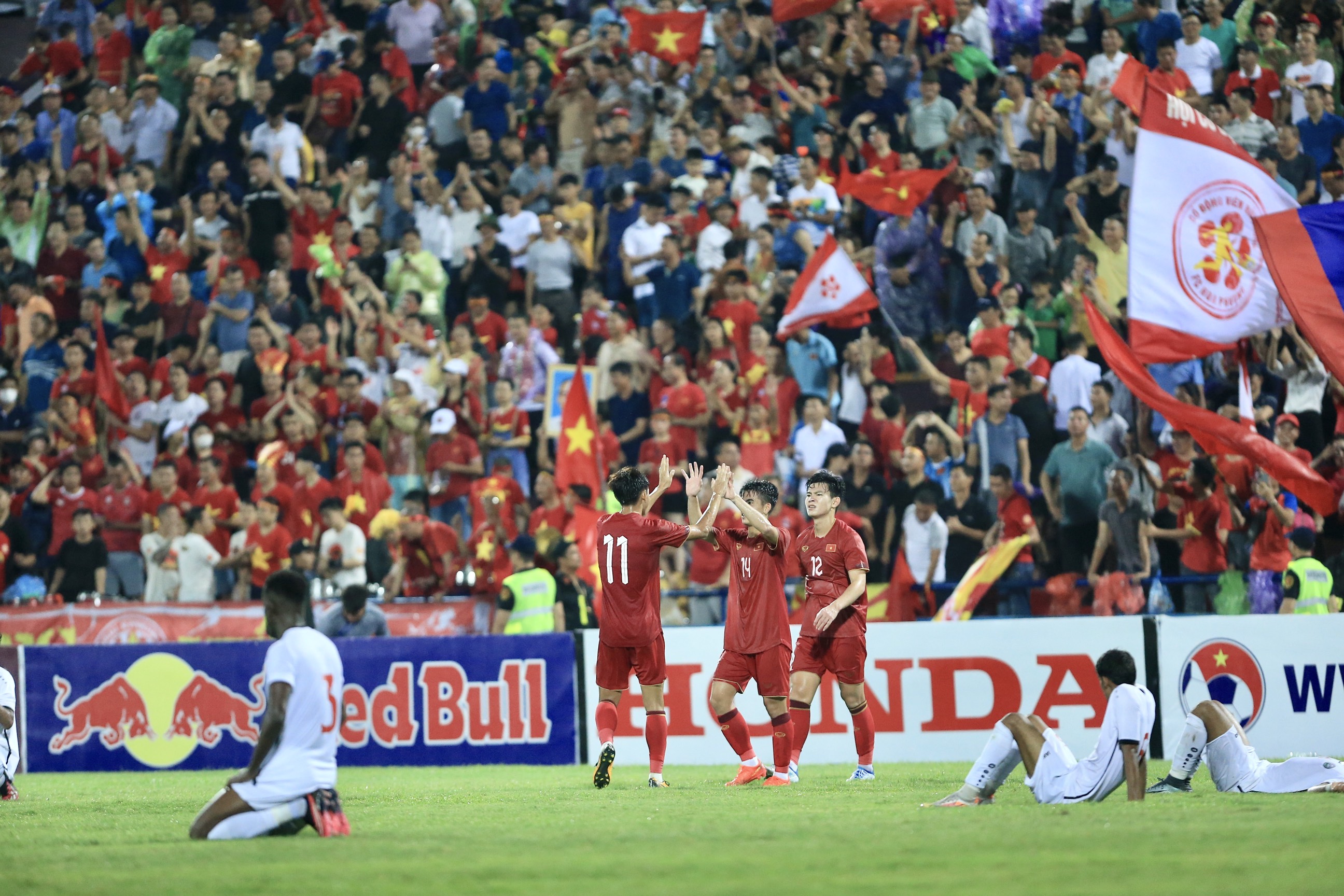 Sau chiến thắng 1-0 trước U23 Yemen, U23 Việt Nam được các CĐV Đông Nam Á hết lời ca ngợi trên các trang mạng xã hội - Ảnh: Đức Cường.