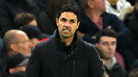 HLV Mikel Arteta của Arsenal chưa hết sửng sốt với bàn thắng của Mudryk