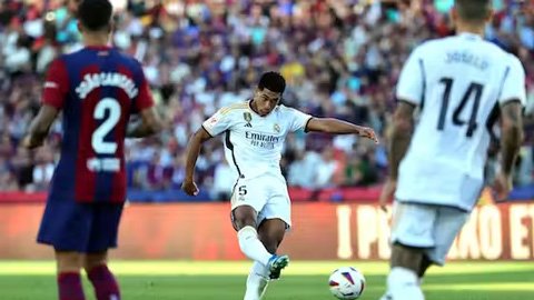 Bellingham sút xa tuyệt đẹp lập luôn kỷ lục El Clasico