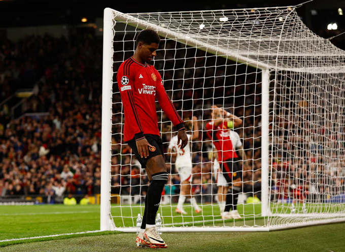 Rashford thi đấu khá tệ từ đầu mùa giải tại MU