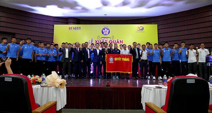 SHB.ĐN quyết tâm thăng hạng lên V.League sau mùa giải 2023/24. Ảnh: Sông Hàn