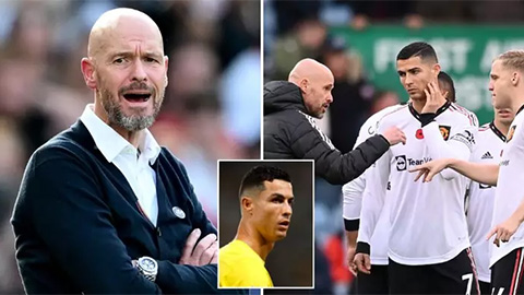 Cầu thủ MU 'ghê tởm' với cách Ten Hag đối xử với Ronaldo