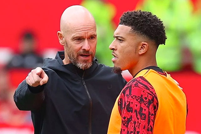 Ten Hag từng mâu thuẫn với Ronaldo và giờ là Sancho