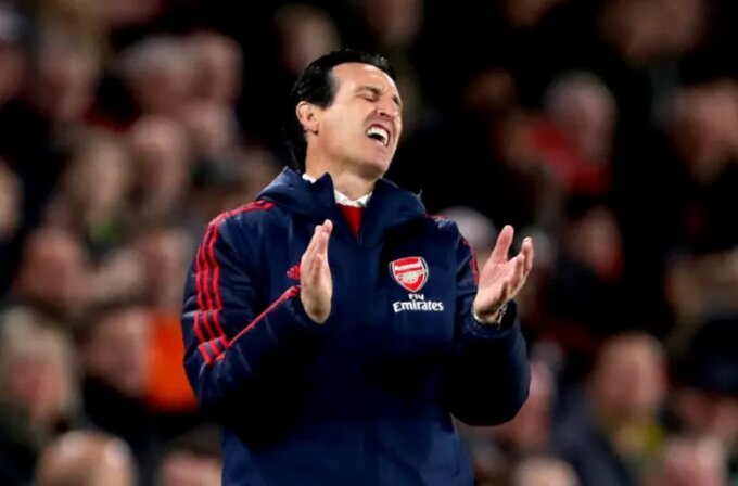 HLV Unai Emery từng thất bại ở Arsenal.