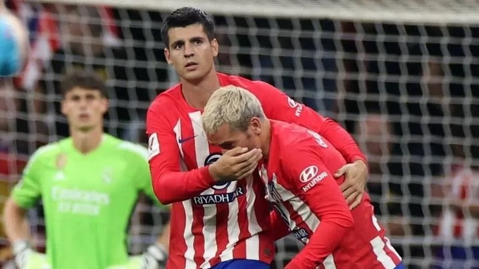 "Song sát" Morata - Griezmann đang rất thăng hoa