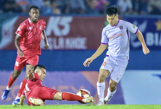 B.Bình Dương đã có trận thắng Hải Phòng 1-0 ở vòng 3 V.League 2023/24. Ảnh: FBBD