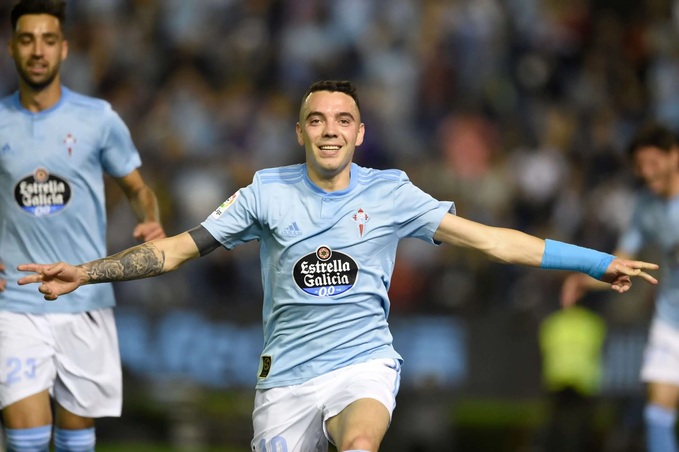 Tiền đạo Aspas được kỳ vọng sẽ giúp Celta Vigo giành 3 điểm trước Cadiz