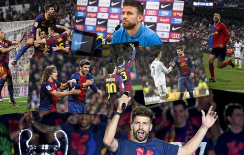 Pique không bao giờ bỏ lỡ cơ hội "cà khịa" Real Madrid.