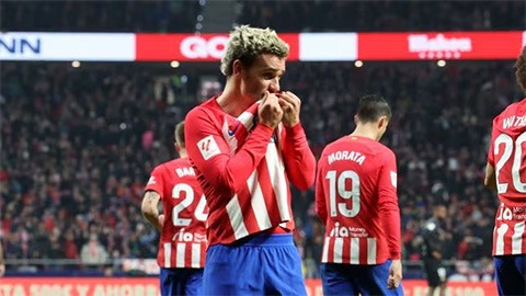 Griezmann, chân sút số 2 trong lịch sử Atletico và còn hơn thế nữa