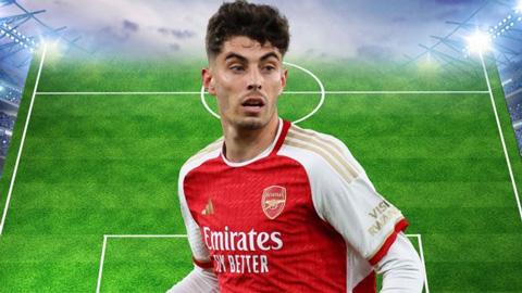 Arsenal có thể thay đổi ra sao nếu Havertz đá hậu vệ trái?