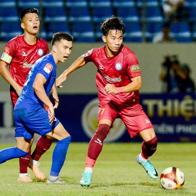 Khánh Hoà vừa có trận thắng Quảng Nam 1-0 tại vòng 3. Ảnh: Phi Hải