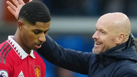 Erik ten Hag không hài lòng với phong độ của Marcus Rashford